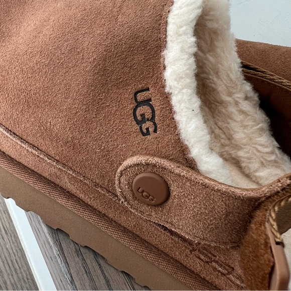 UGG Tan Suede Slip-On Shoes - Picture 7 of 10